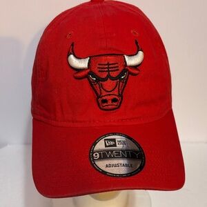New Era 9twenty Red Cap with Chicago Bulls Embroidered OSFA  NBA